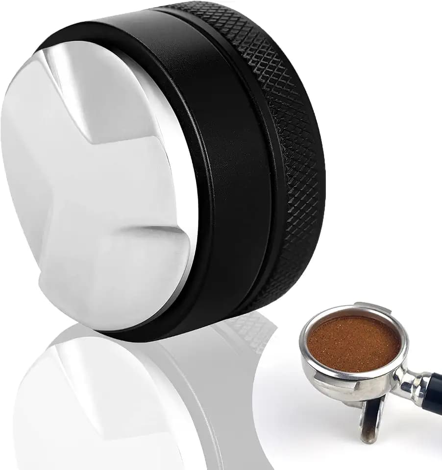 Distributor, 58 mm 304 Edelstahl Leveler, Werkzeug zum Nivellieren von Gemahlenem Kaffee, Schwarz
