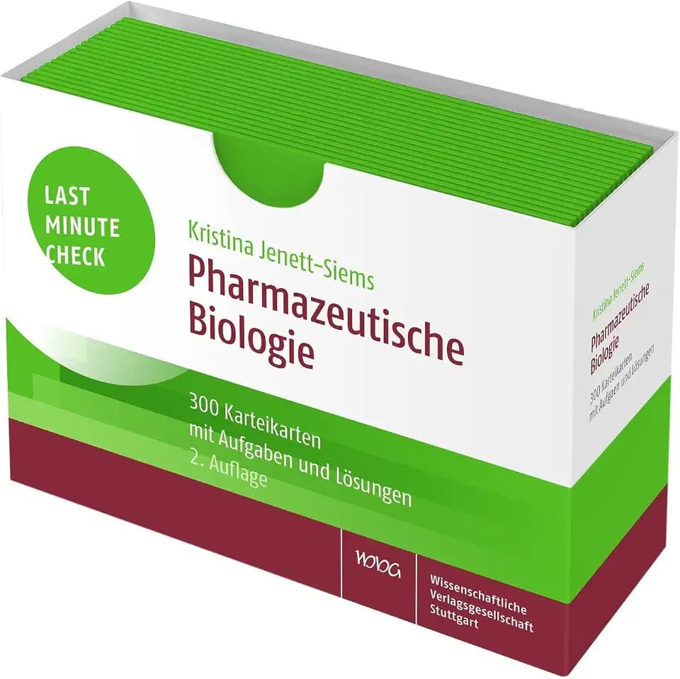 Last Minute Check - Pharmazeutische Biologie: 300 Karteikarten mit Aufgaben und Lösungen / 2. StEx Pharmazie