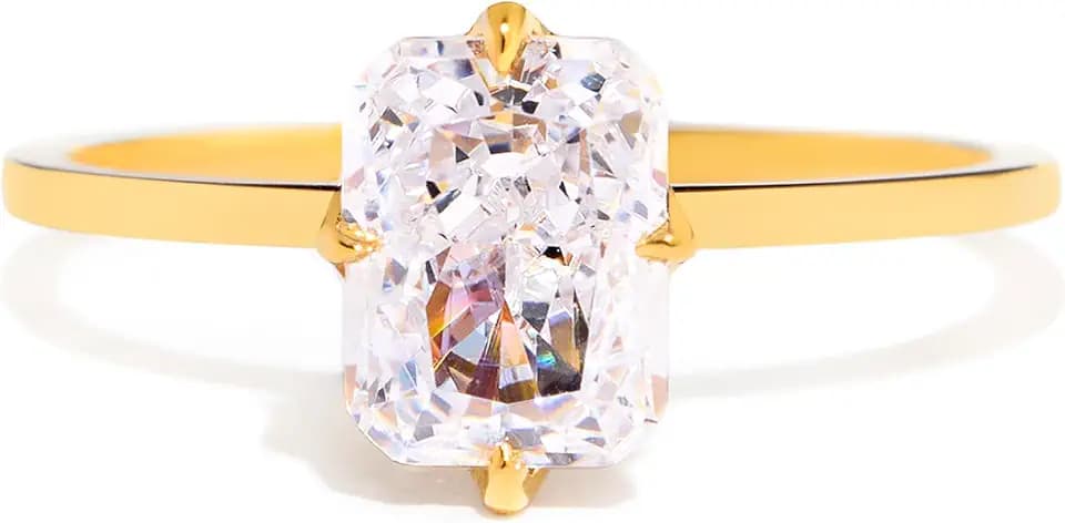 STORYJEWELLERY Radiant Cut Engagement Rings, Cushion Cut Engagement Ring