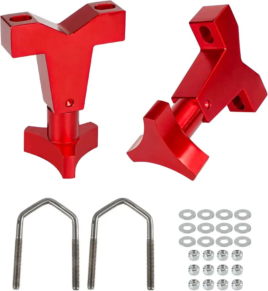 High-Lift Jack Tube Mount 1-2.5" (Round/Square) Compatible with Tube Bumpers,Bull Bars,Roll Cages and Roof Racks (Red)