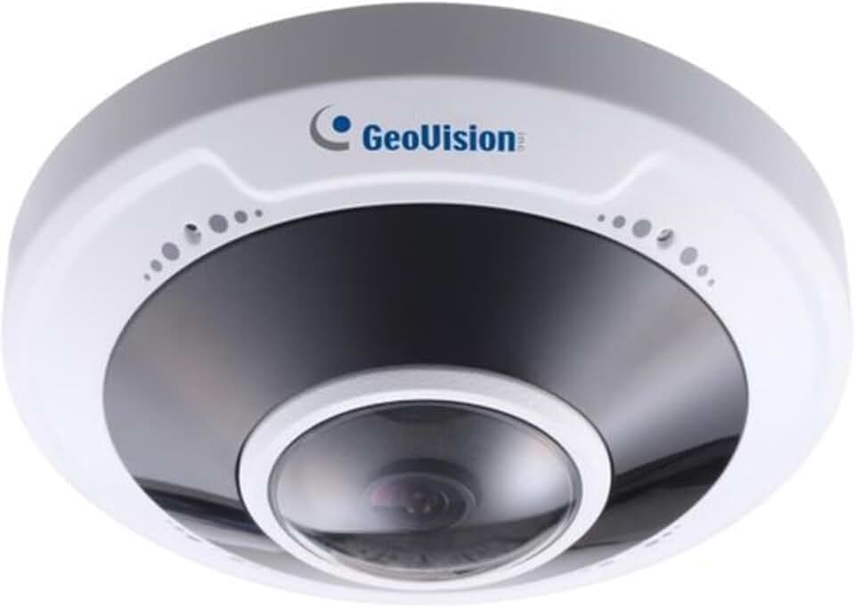 GeoVision GV-FER5702 5MP H.265 Low Lux WDR Pro IR Fisheye Rugged IP Camera