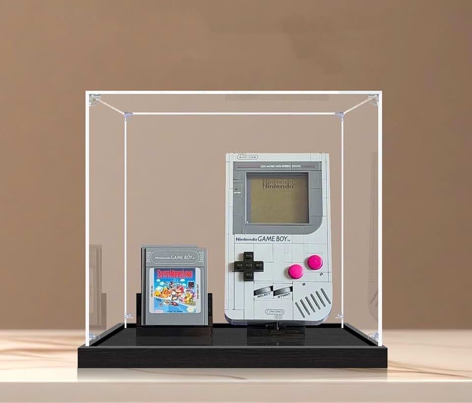 3MM Acrylic Display Case for Lego 72046 Game BOY Building Set ,Dustproof Clear Display Case Compatible with Lego 72046(Not Include The Model) (Ordinary)