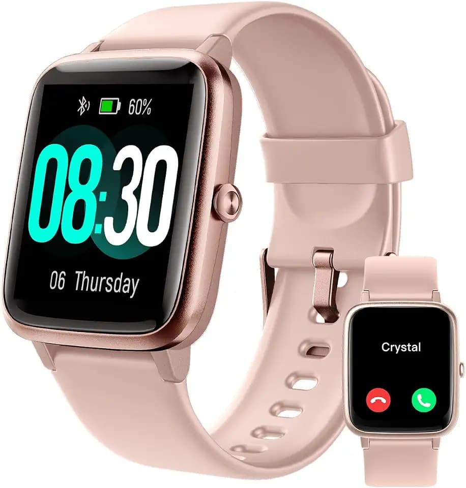 GRV Smartwatch Damen Herren mit Telefonfunktion,1.85" HD Fitnessuhr