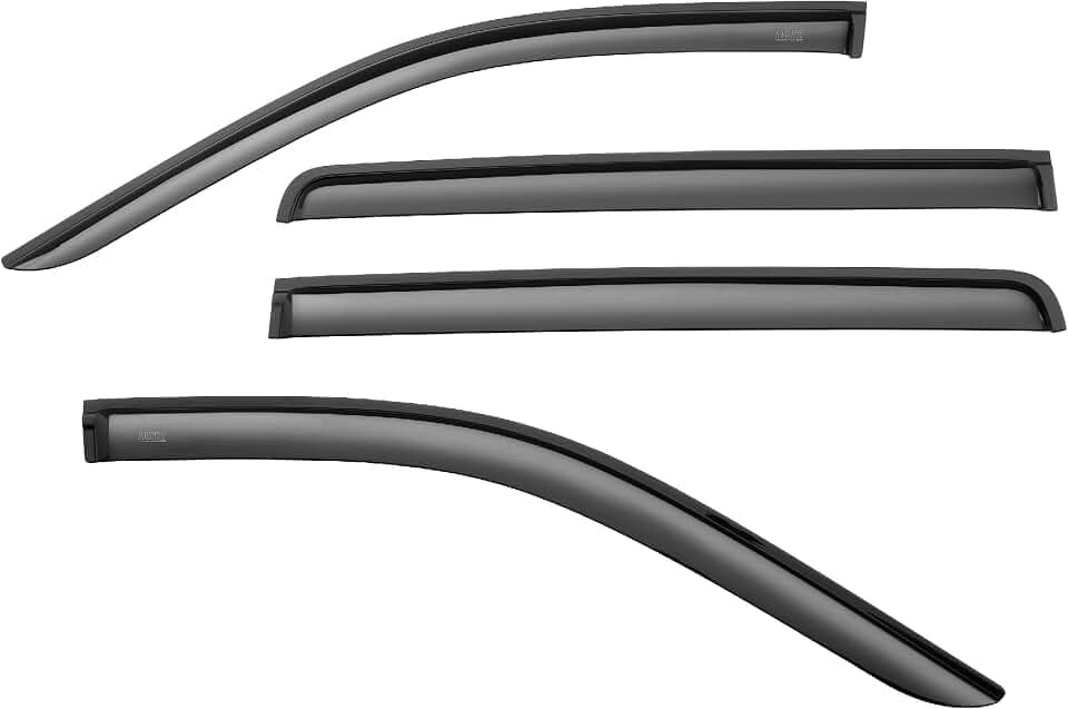 Husky Liners Select Outside Mount Rain Guards | Fits 2019-2026 Chevrolet Silverado & GMC Sierra 1500, 2020-2026 Silverado/Sierra 2500HD, 3500HD Double Cab | Front & Rear Ventvisors, 4 pcs | 2824804