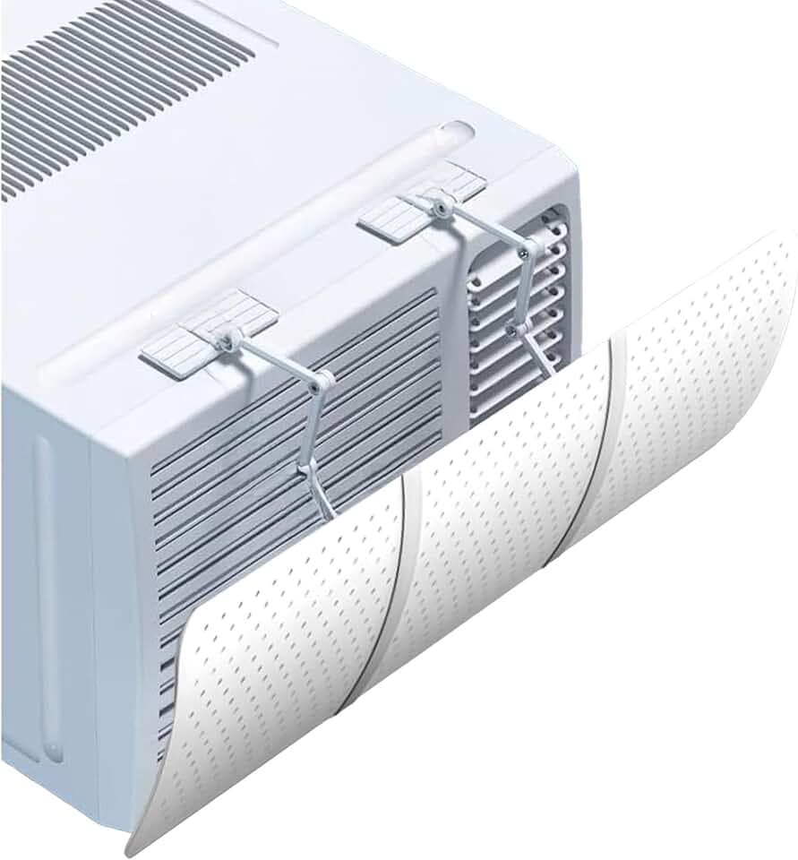 Wintem - Universal-Klimaanlage verstellbar von 58,5 bis 93 cm für Zuhause und Büro, einfache Installation, schwenkbar, kompatibel mit Fernbedienung, ideal für optimales Klima