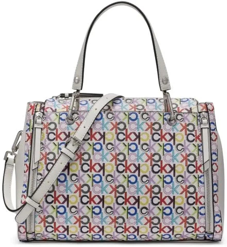 Calvin Klein Women's Bubble Lamb Organization Satchel Handbag