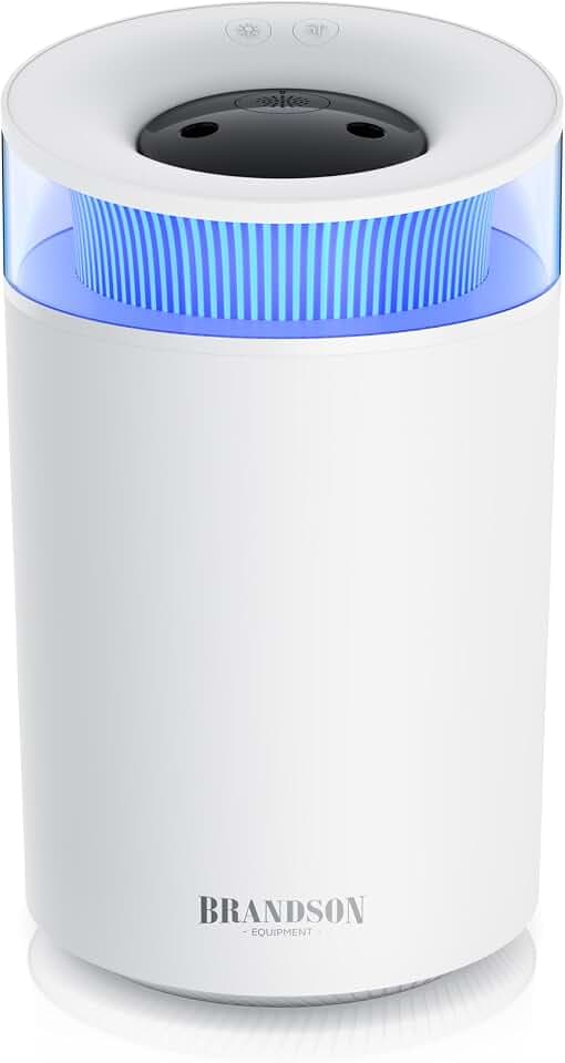 Luftbefeuchter 2,5 Liter leise - 7 LED Farben Stimmungslicht – 2 schaltbare Dampfausgänge – integriertes Aromaöl Fläschchen – 20m² Wohnzimmer Schlafzimmer Kinderzimmer - weiß