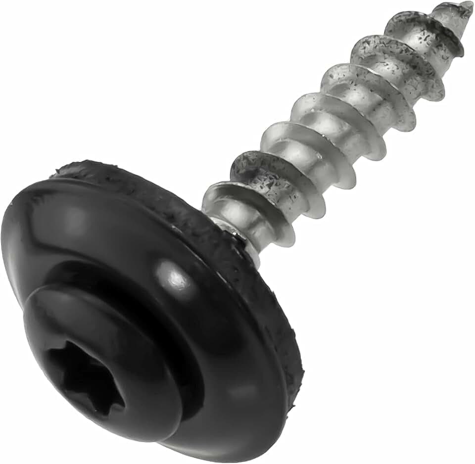 SCREW REBEL Spenglerschrauben Edelstahl A2 4,5x25 mm anthrazit - 100 Stück
