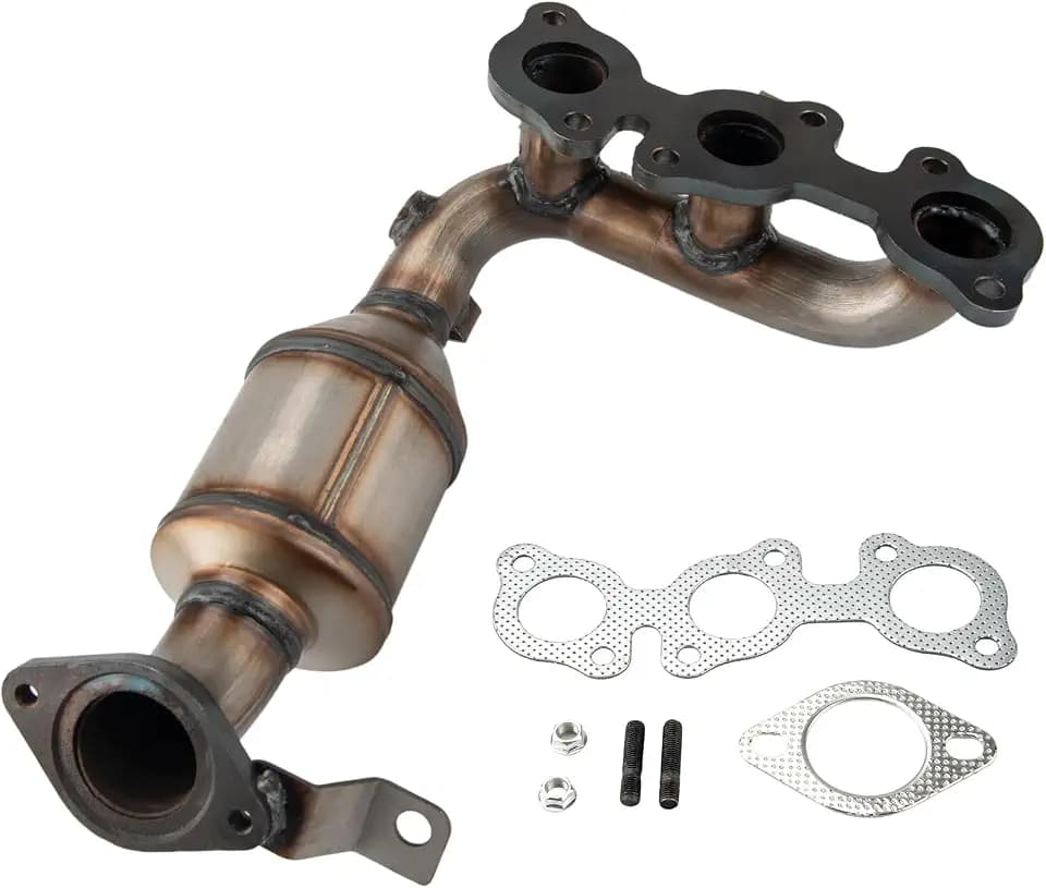 Torchbeam Front Stainless Steel Catalytic Converter Fit for Toyota, Lexus 2004-2006 Sienna/RX330 3.3L, 2004-2007 Highlander 3.3L, 2006-2008 RX400h 3.3L OE# 16392, 641238, 40373 (EPA Compliant)