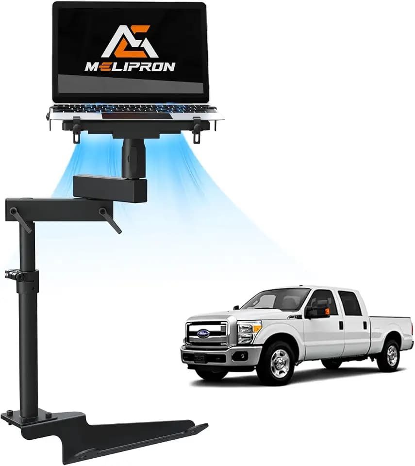 MELIPRON No-Drill Truck Laptop Mount Fit for Ford F250-F750 2000-2025
