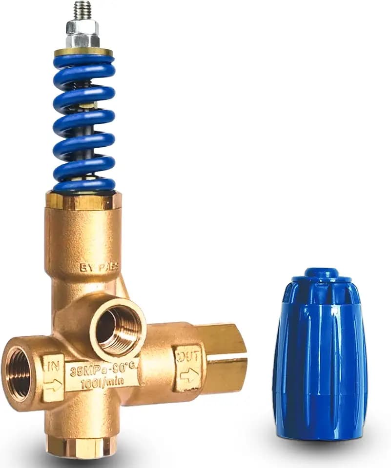 Upgraded V.B 85/310 Unloader Valve Pressure Washer Pump with Knob, Replace for YU21405 VRT100 Compatible with PA AR Comet/Cat Pump/BE/General Pump, 26.4 Gpm 5075 Psi 1/2" NPT