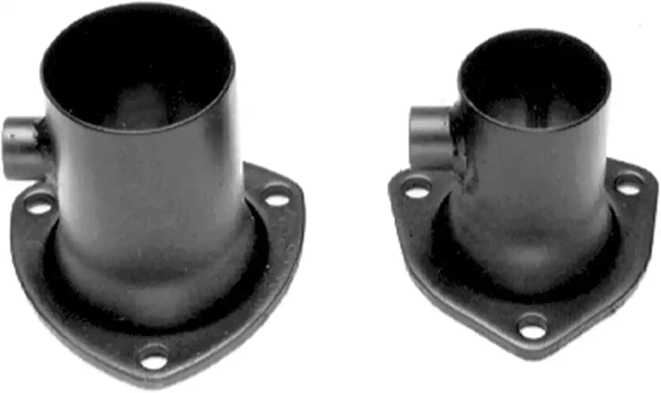 Hedman Hedders Collector Reducer, 2.5 in Inlet to 2.25 in OD Outlet, 3-Bolt Flange, O2 Sensor Bung/Gasket, Steel, Black Paint, Each