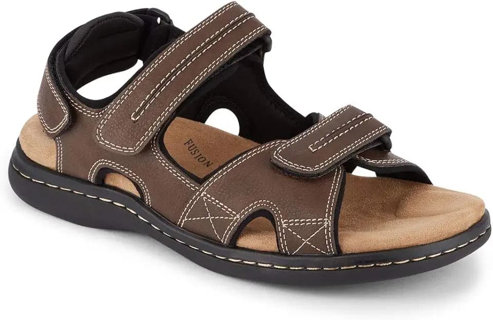 DOCKERS Mens Newpage Outdoor Sport Sandals with Memory Foam