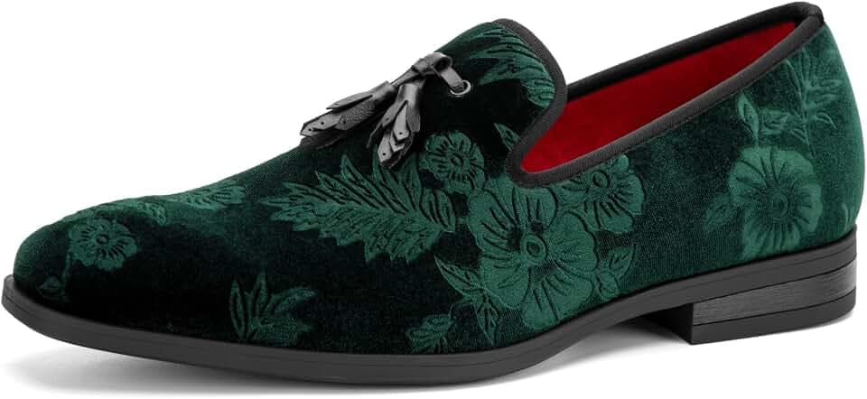 JITAI Men's Fashion Loafers Wedding Shoes Loafers for Men Party Shoes