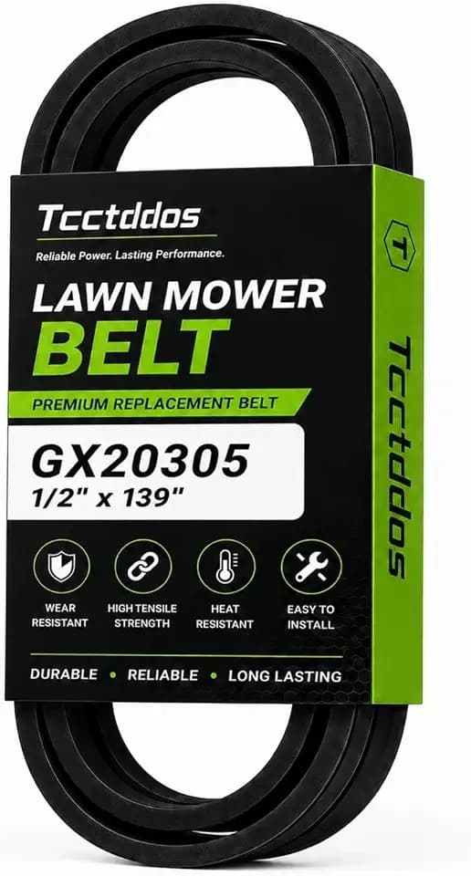 GX20305 Lawn Mower Deck Belt 1/2"x 139" for John Deere GY20571 L120 L130 L2048 1642HS 1742HS L100 L2548 Series with 48" Deck