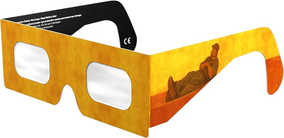 Sonnenfinsternisbrille ISO 12312-2 & CE-zertifiziert – sichere Sonnenbeobachtung für direkte Sonne & Sonnenfinsternis August 2026 | Papierrahmen aus Karton, hergestellt in der EU | Für Kinder