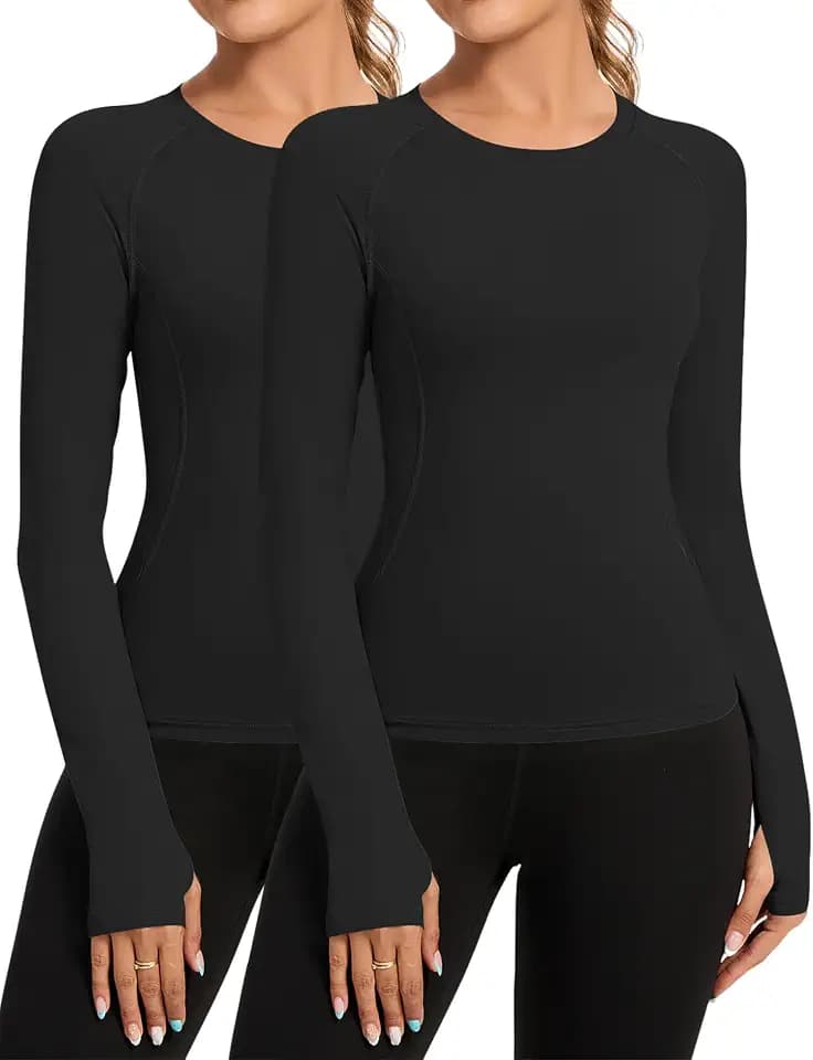 Rapbin Sportshirt Damen Kurzarm Funktionsshirt T Shirt Damen Gym Yoga