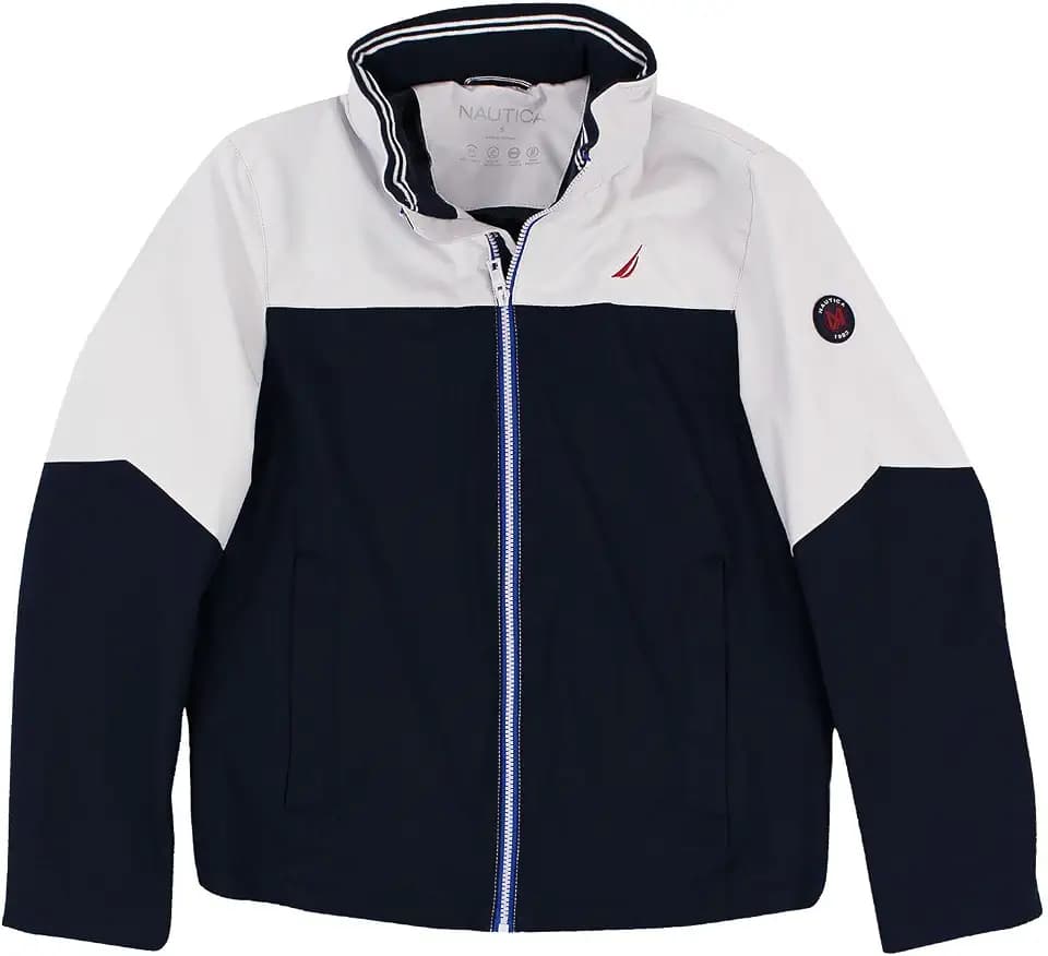 Nautica Jacke aus Polyester-Reißverschluß. Zwei Taschen. Mit Kapuze.