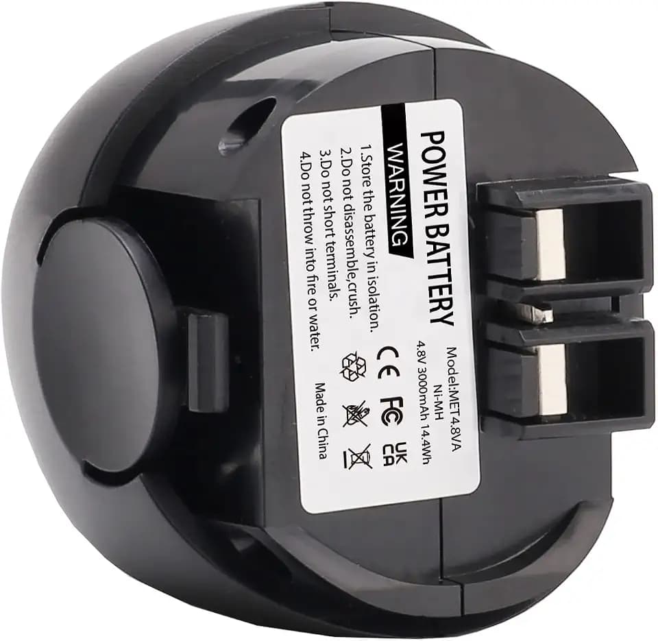 Seilylanka Elektrowerkzeugbatterie Ersatzbatterie 4.8V NI-MH 3000mAh Elektrowerkzeugbatterie Wiederaufladbare Batterie für METABO 6.27270 6.27273 60005952 631858000 Elektrowerkzeug