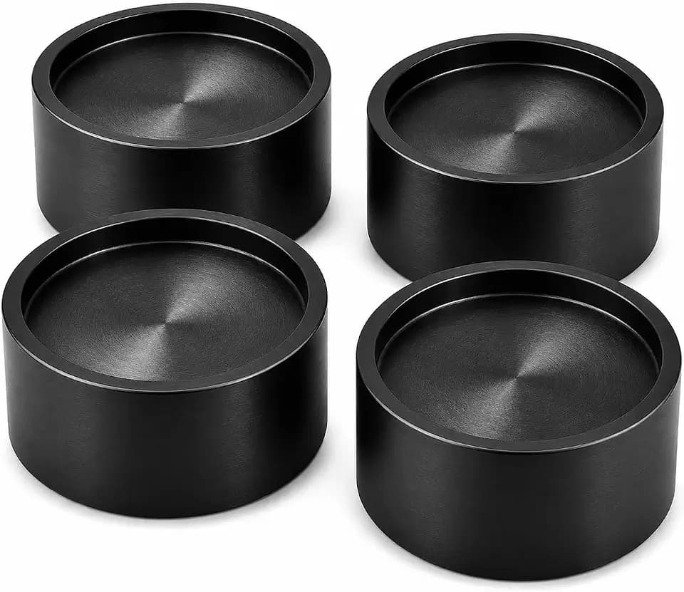 Range Leveling Feet Risers, 4 Pack Stove Leg Extensions, 3/4 Inch Lift for Uneven Stove, Oven & Range Legs, Heavy Duty Non-Slip Appliance Riser Pads, Fits Legs up to 1-5/8 Inch Diameter