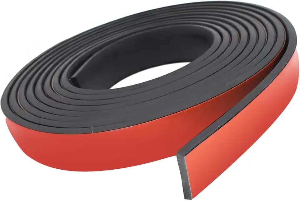 JAHOMFAI Gummistreifen selbstklebend, Neopren Gummimatte Gummiplatte, 20mm(B) x3mm(D) x3m(L) Vollgummi Gummiprofil für Dichtungen, DIY, Bodenbeläge Schutz, Anti-Vibration, Anti-Rutsch
