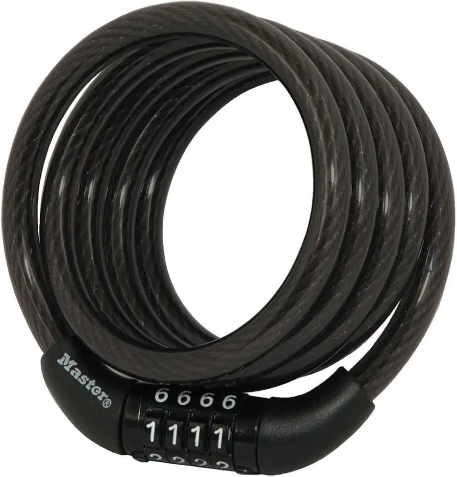 Master Lock Combination Cable Bike Lock 4-Foot Long Bicycle Lock, 8143D