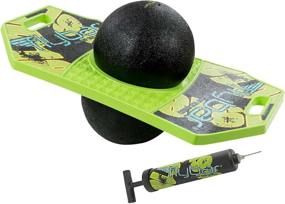 Flybar Pogo Trick Ball for Kids, Indoor & Outdoor Balance Bounce Board Toy