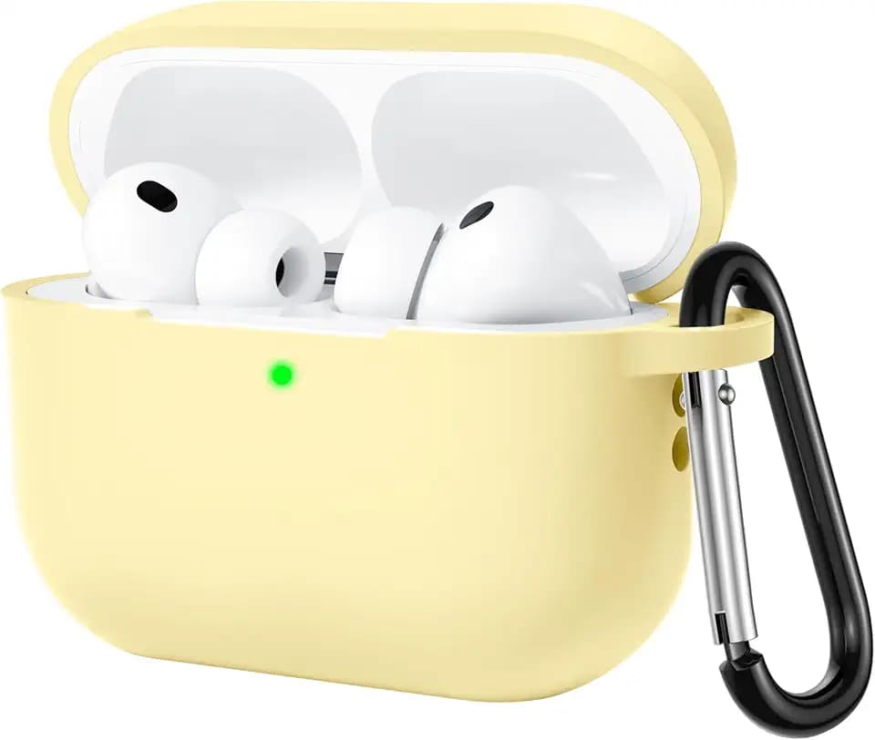 Lerobo for AirPods Pro 3 Case, Soft Silicone 360° Protection, Cream Yellow