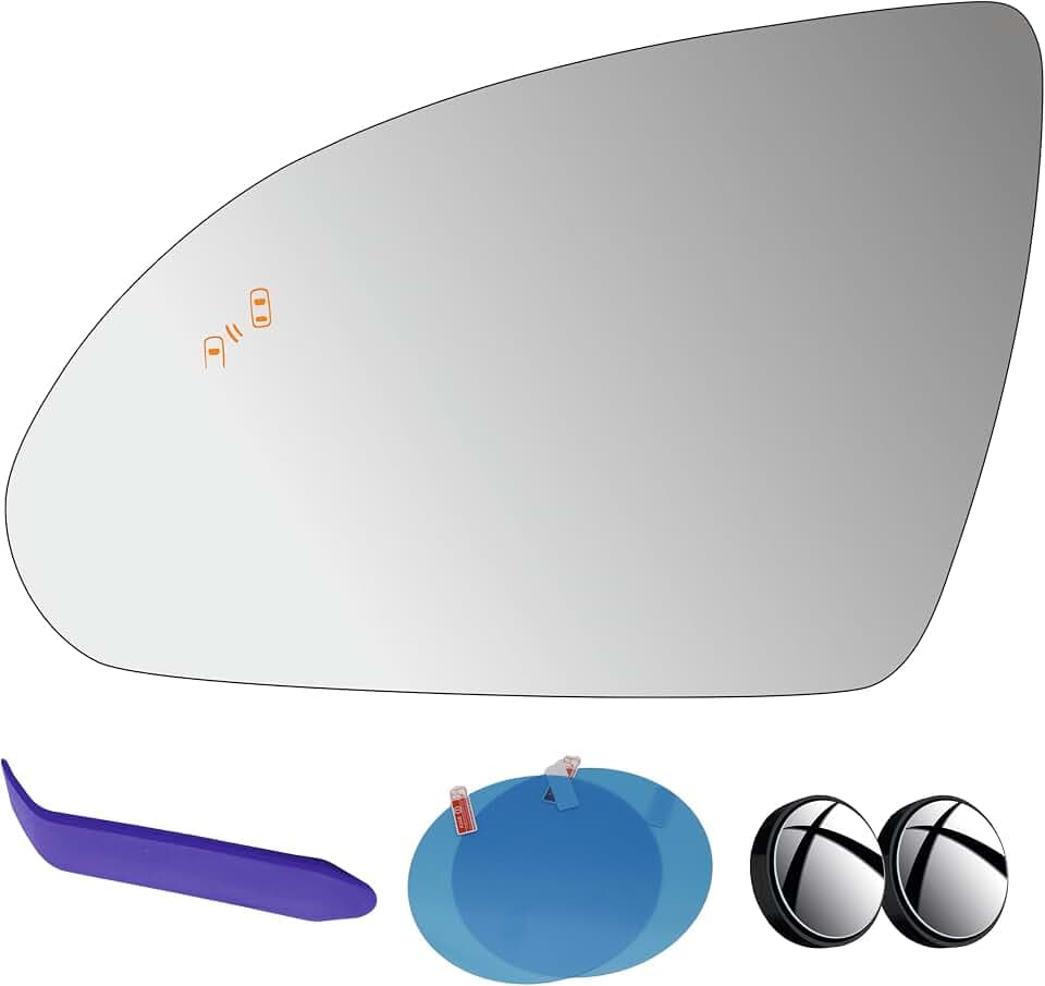 Driver Side Mirror Glass Compatible with Kia Optima 2016-2020