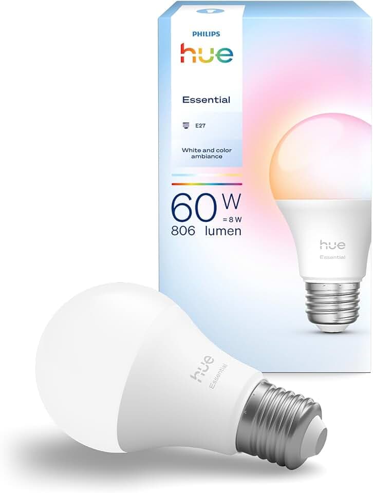 Philips Hue Essential Smart LED A60 Lampe, E27
