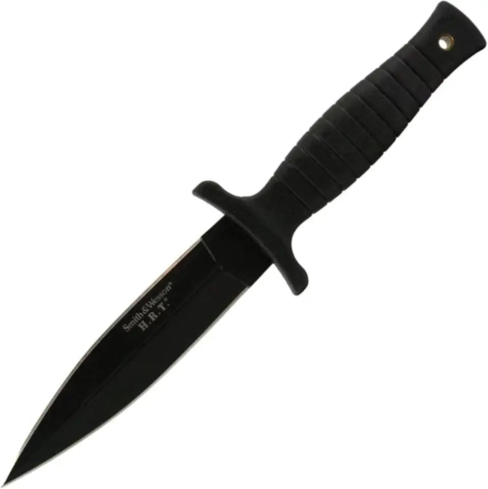 Smith & Wesson 9" H.R.T Double Edged Boot Knife with High Carbon Stainless Steel Blade
