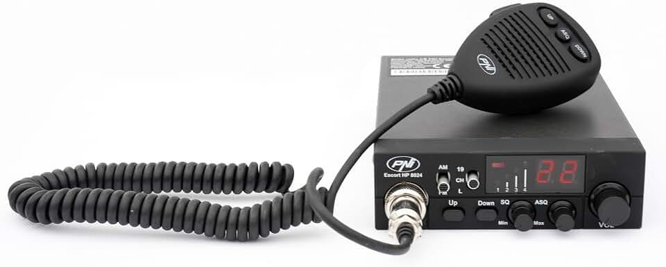 CB Radio PNI Escort HP 8024 einstellbar ASQ, 12V - 24V, 4W AM/FM