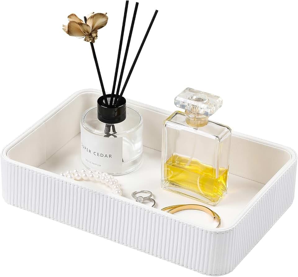 Valet Tray Organizer Bedside Nightstand Organizer Desk CatchallTray