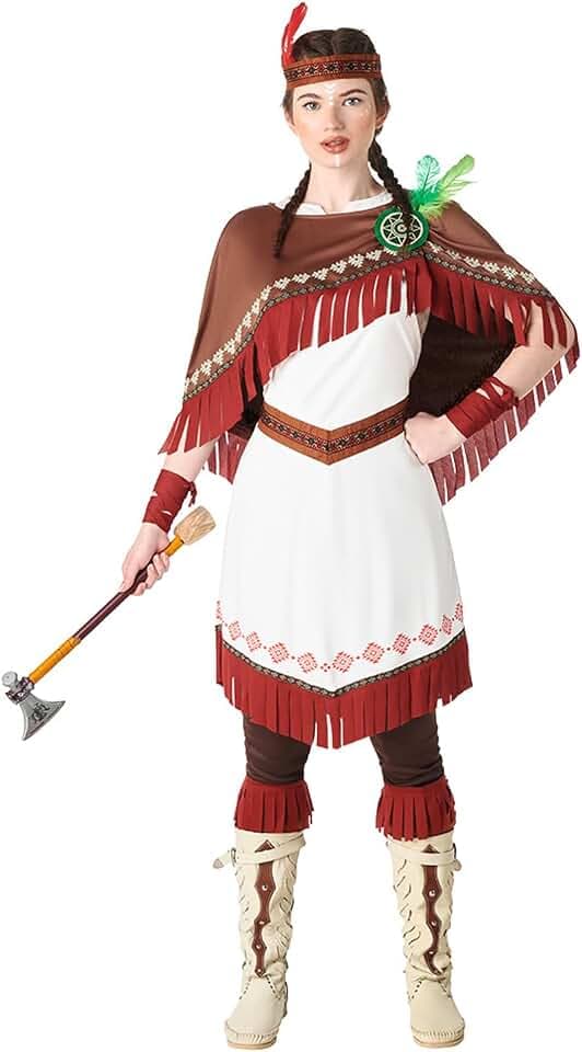 Boland - Kostüm Native Dakota für Damen, Faschingskostüm für Mottoparty oder Karneval, Wilder Westen
