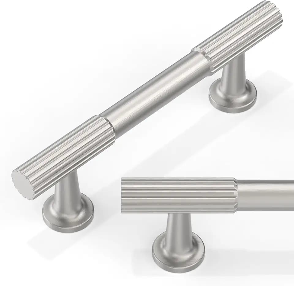 10 Pack Brushed Satin Nickel Cabinet Pulls 3 Inch(76mm) Kitchen Cabinet Handles Cabinet Hardware for Drawer Pulls