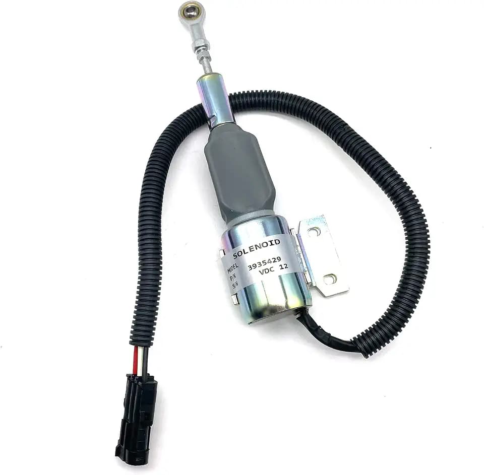 3935429 Fuel Shut Off Solenoid 3935431 3939702 SA-4755-12 SA-4892-12 Replacement for Cummins Engine 6BT 5.9L 12VDC