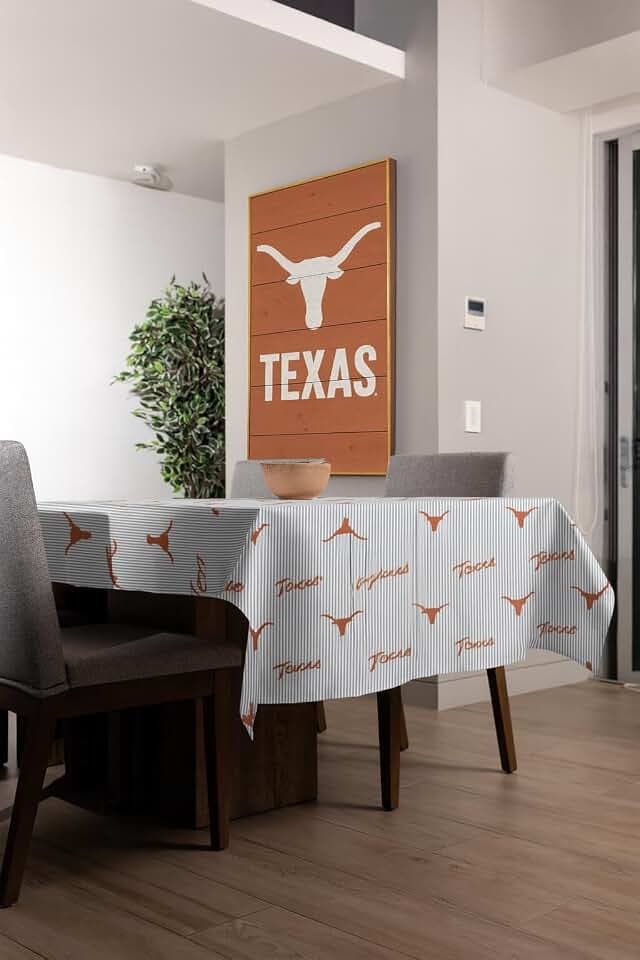 Longhorn Party Decorations UT Tablecloth Texas Longhorns Supplies Décor 9FT