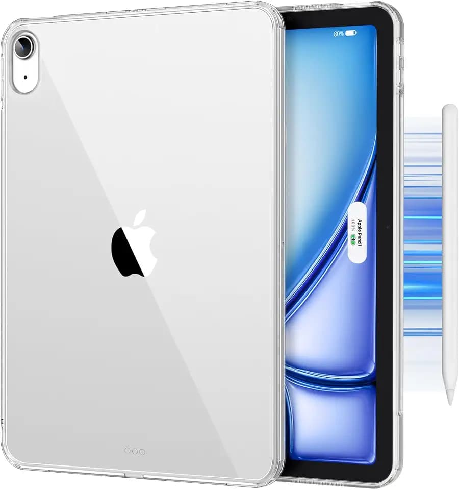 DTTO Clear Case for Air 11 Inch M4 / M3 / M2 (2026/2025/2024), Clear