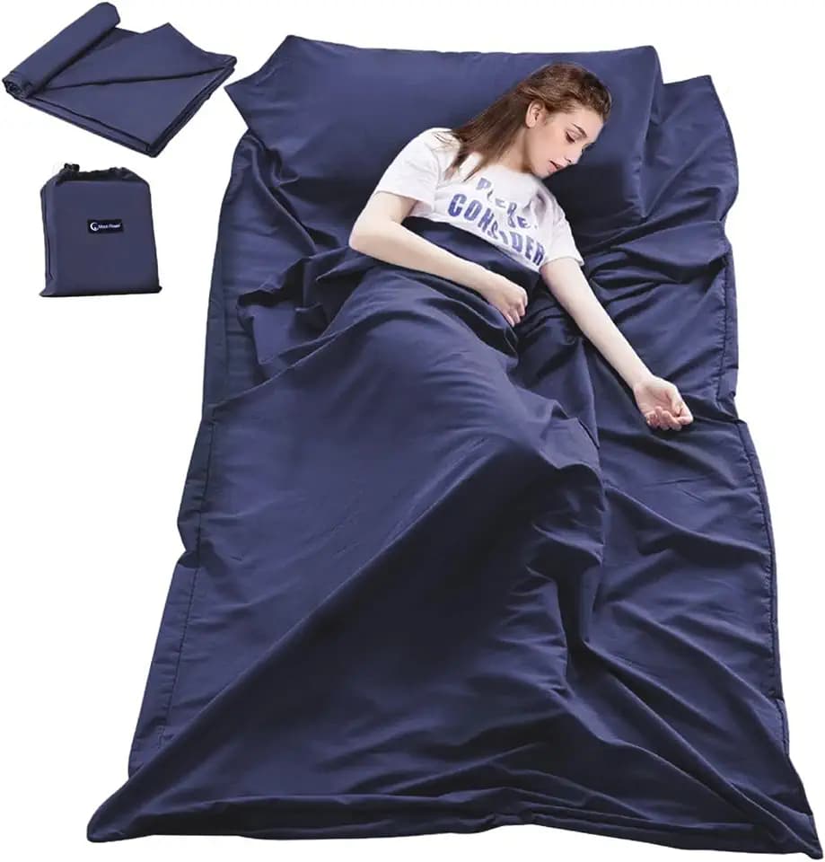 Lightweight Sleep Sack, Compact Sleeping Bag Liner Travel Sheets for Hotel