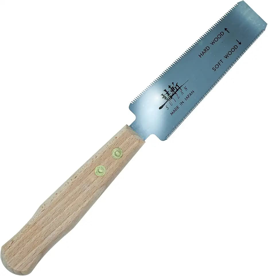SUIZAN Flush Cut Saw 5" - Japanese Pullsaw Hand Saws Wood Cutting