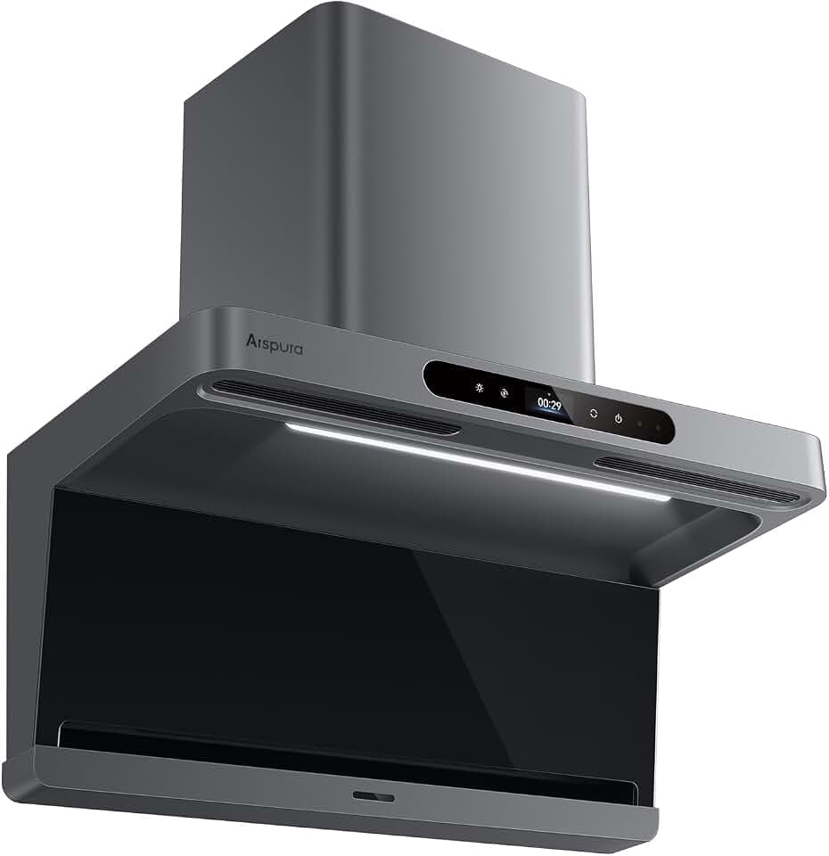 F1 16 m/s High-Velocity Smoke Capture Wall Mount Range Hood 30 Inch