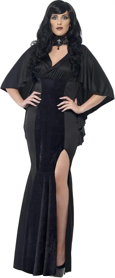 Smiffys, Damen Vamp Kostüm, Kleid, 44338