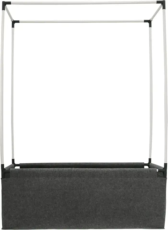 Gardzen Raised Grow Bed with PVC Frame 47.2"x23.5"x16.9"