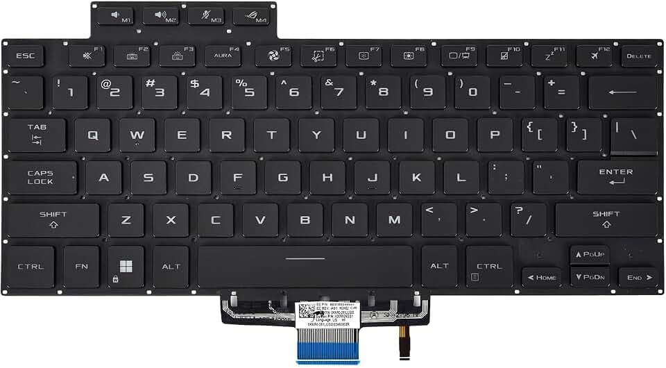 Replacement Backlit Keyboard for ASUS ROG Zephyrus G15 GA503 GA503Q GA503QS ‎GA503QR GA503QM & ROG Zephyrus M16 GU603 GU603H Series Laptop, ROG Zephyrus G15 GA503 RGB Backlit Keyboad US Layout