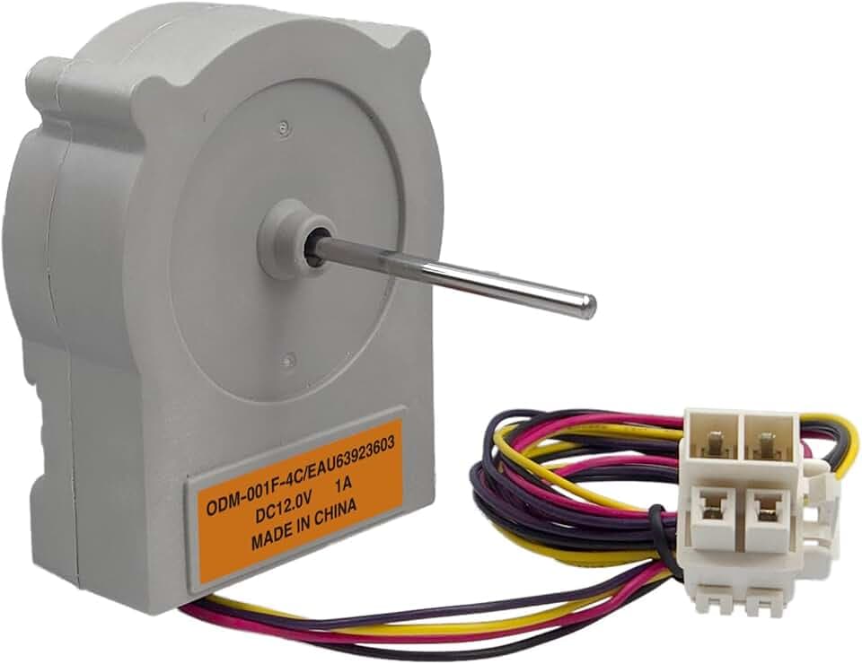 EAU63923603 Refrigerator Evaporator Fan Motor Fit for LG LFCC22426S LFCC23596S LFCS27596S LFCS28768S LFXC22526D LFXC22526S LFXC22596D LFXC22596S LFXS26596D LFXS26596M LFXS26596S LFXS28566D LFXS26973D