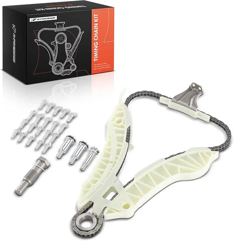 A-Premium Engine Timing Chain Kit W/Sprocket [fits DOHC, 4Cyl 1.6L] Compatible with Mini Cooper Countryman [R60] 2011-2016, Cooper 2007-2015, Cooper Paceman [R61] 2013-2016, Replace# 11311439853