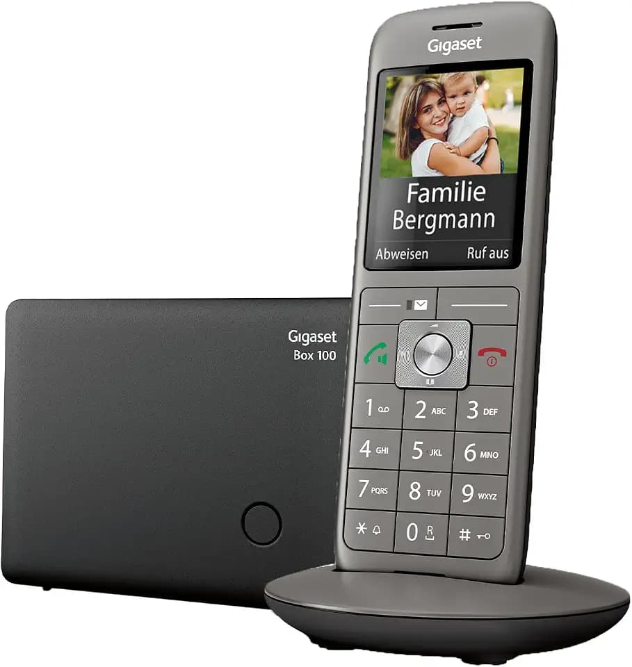 Gigaset CL660 - Schnurloses DECT-Telefon ohne Anrufbeantworter mit großem TFT-Farbdisplay - moderne Benutzeroberfläche, schlankes Design Telefon, anthrazit-metallic [Deutsche Version]