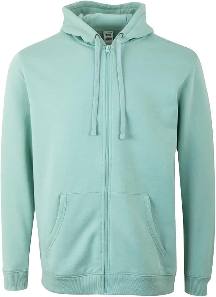 Mukua Unisex Sf270u Kapuzenpullover mit Reißverschluss, Salbeifarben, L