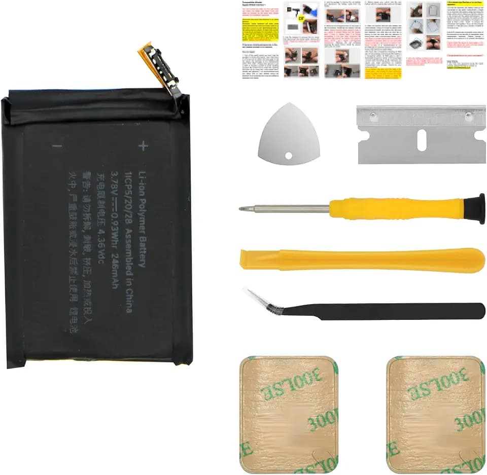 ASDAWN A1579 Battery Compatible with Apple Watch Series 1 42mm A1554 A1579 A1803 Battery with Repair Tools Set