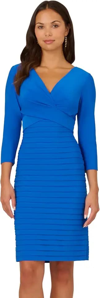 Adrianna Papell Banded Short Dress